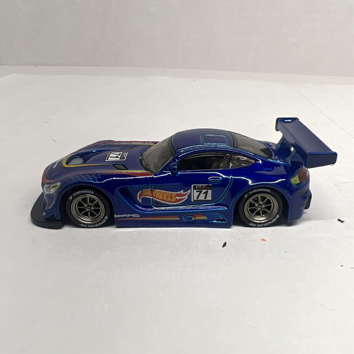2018 Hot Wheels @ *16 Mercedes AMG GT3* Blue With Real Riders