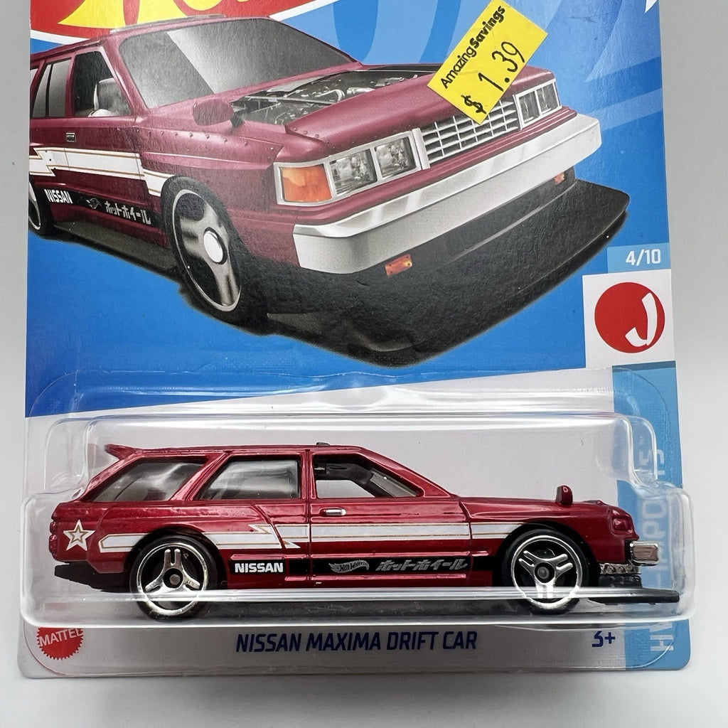 2021 Hot Wheels Nissan Maxima Drift Car 4/10 47/250 - Red