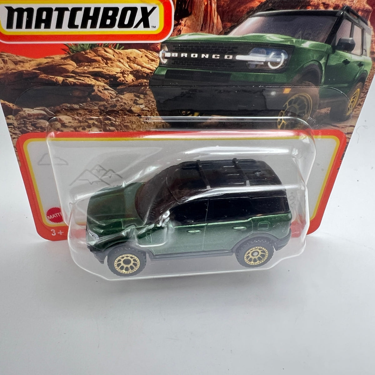 Matchbox 2022 Ford Bronco Sport Green 44/100 Short Card 1:64 Diecast