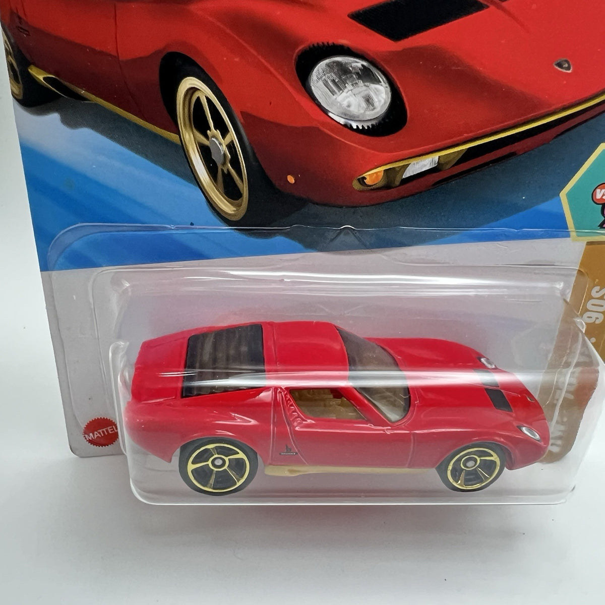 HOT WHEELS '71 LAMBORGHINI MIURA SV HW: '70s VS. 90s RED DIECAST 1:64 SCALE NEW