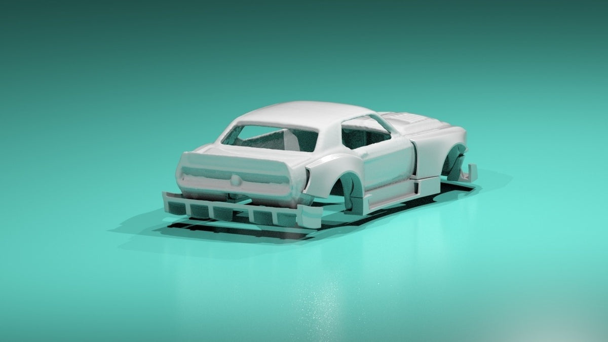 Night Fury Wide Body Kit for Hot Wheels 67 Ford Mustang GT  - Resin - 3d Printed