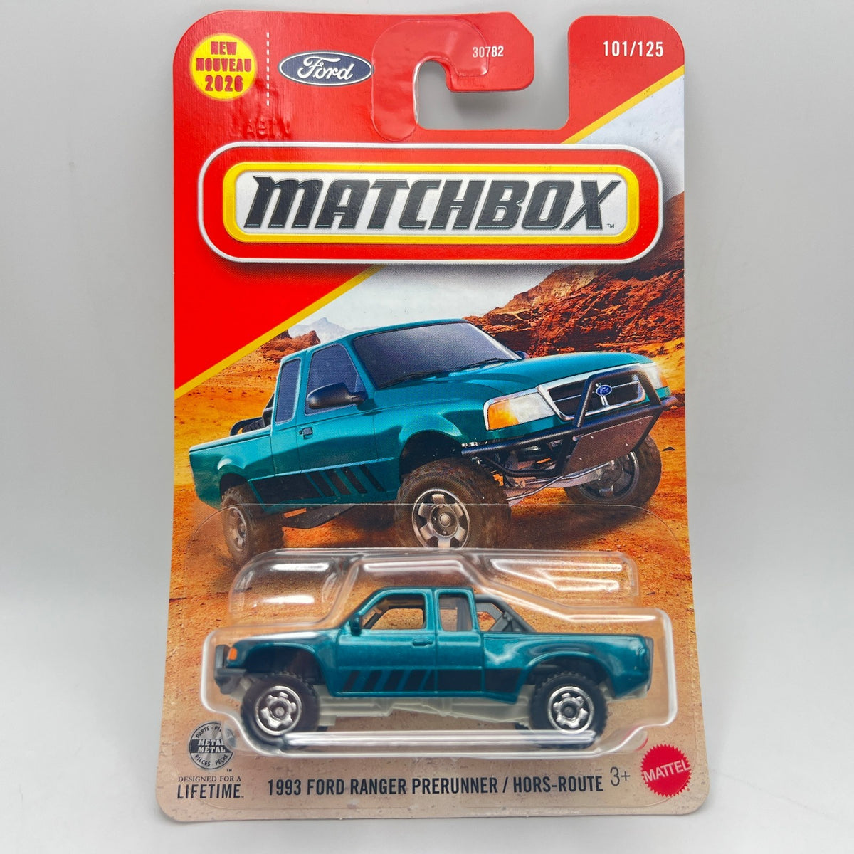 Matchbox 1993 Ford Ranger Prerunner Teal 101/125 New 2026 Mainline
