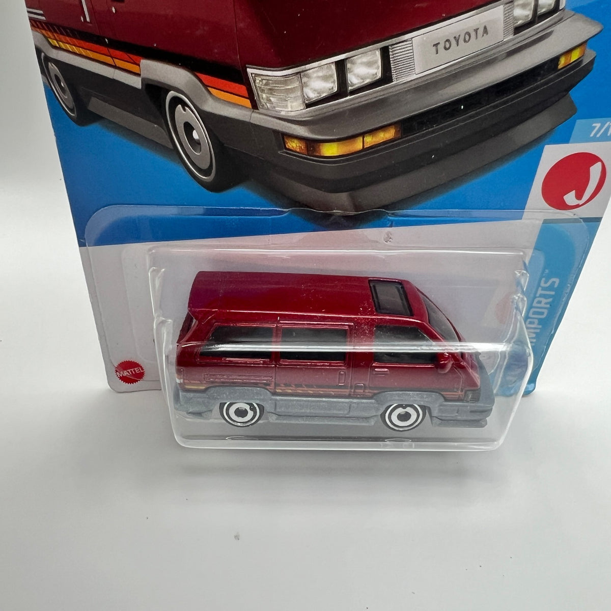 Hot Wheels 1986 Toyota Van Maroon HW J-Imports 7/10 173/250 New For 2022