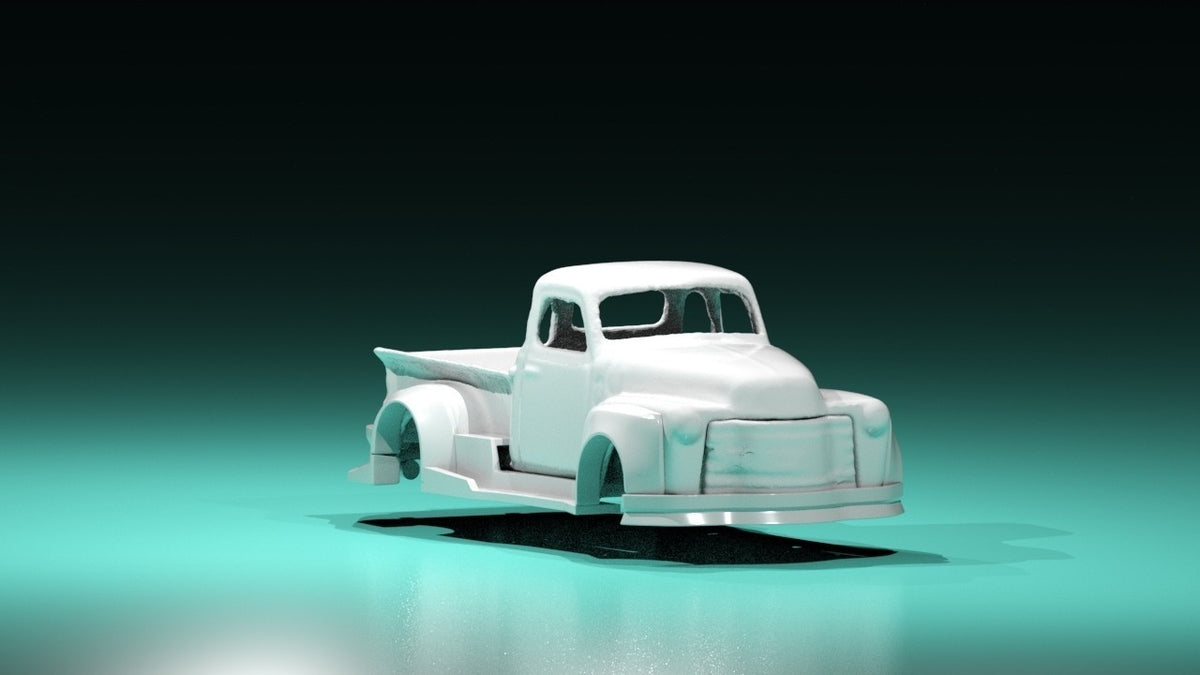 Time Blend Wide Body Kit for Hot Wheels 52 Chevy Pick up Truck - 3D Printed