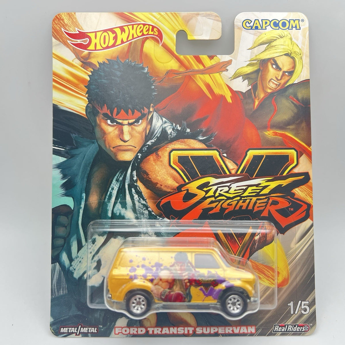 Hot Wheels Premium Capcom Street Fighter V Ford Transit Supervan Ryu