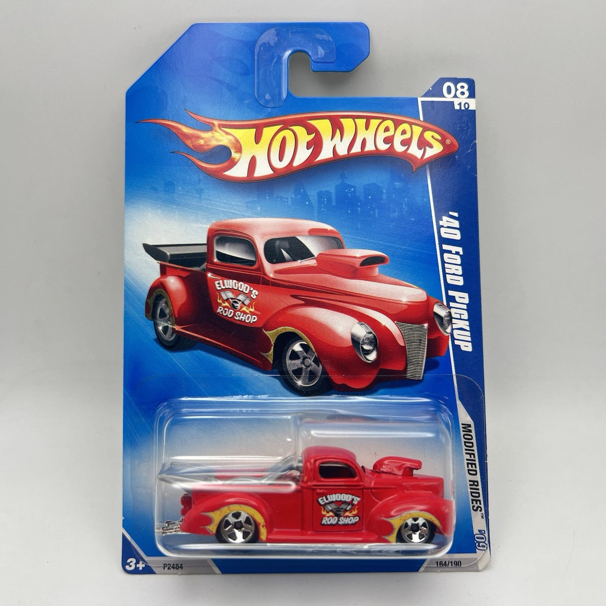 2009 Hot Wheels 40' Ford Pickup #164/190 Modified Rides Red