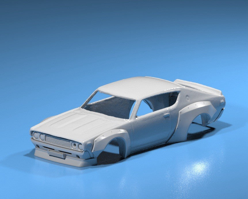 Pandem Style Wide Body Kit For Hot Wheels Nissan Skyline 2000 GT-R KPGC 110