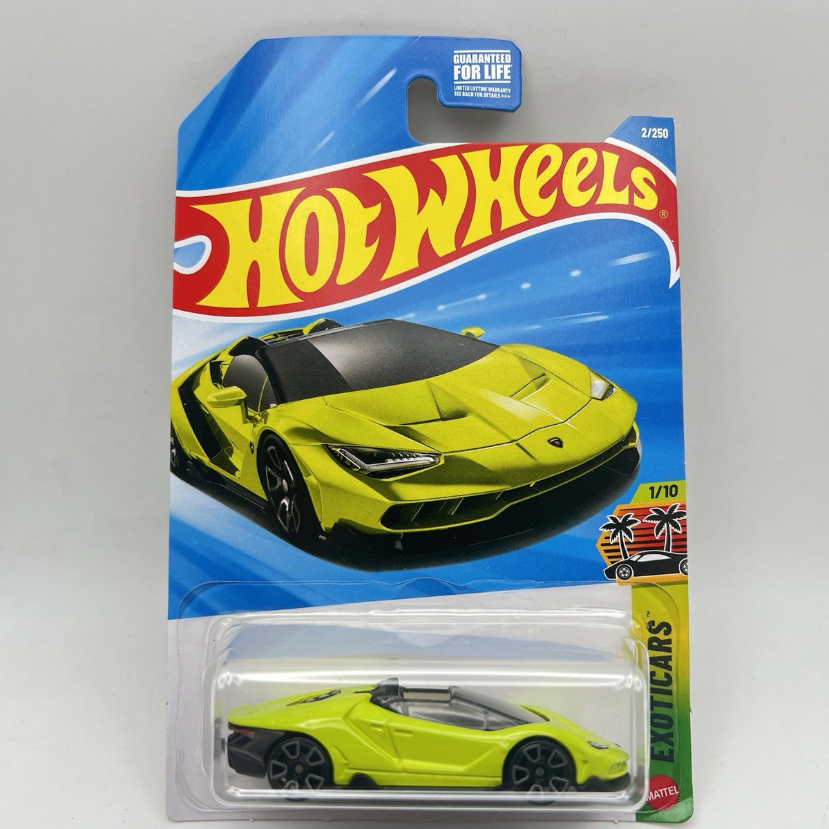 Hot Wheels ‘16 Lamborghini Centenario Roadster Green Exoticars 1/10