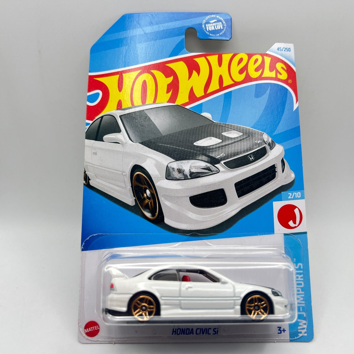 Hot Wheels Honda Civic Si HW J-Imports 2/10 45/250 White 2025