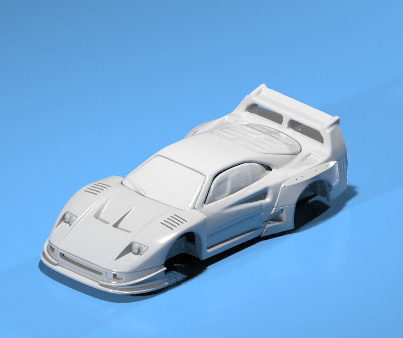 Liberty Walk Style Wide Body Kit for Hot Wheels Ferrari F40(2025) W/ TE37 Wheels
