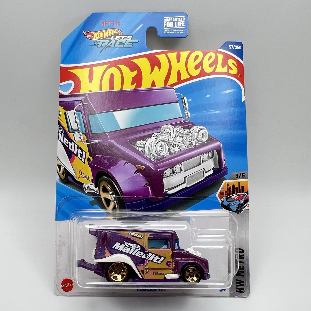 2025 Hot Wheels Mailed It! Treasure Hunt 57/250 HW Metro 3/5 Purple Car 1/64