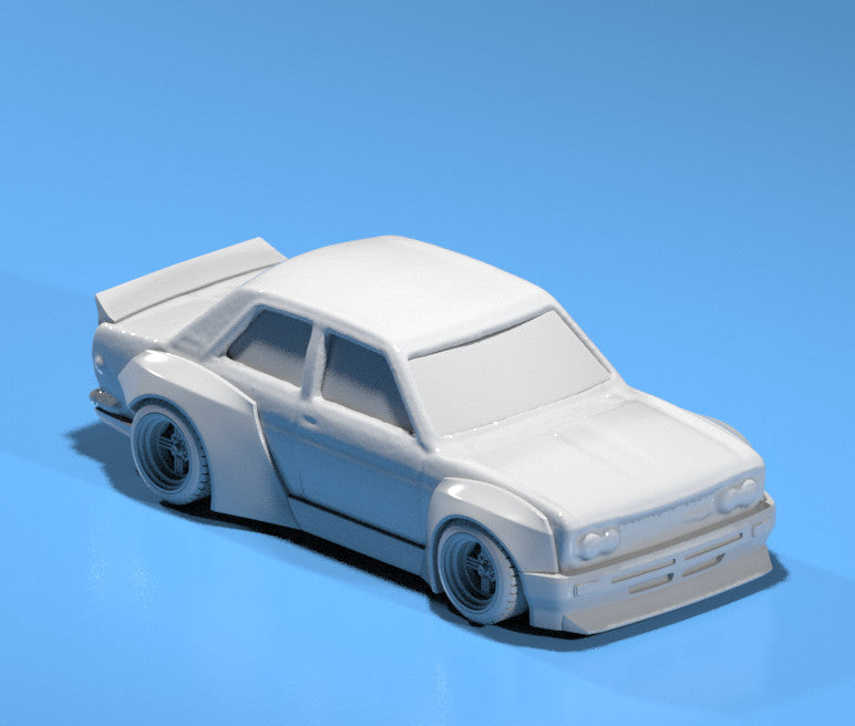 Pandem Style Wide Body Kit For Hot Wheels Datsun 510 Sedan - Resin - 3D Printed