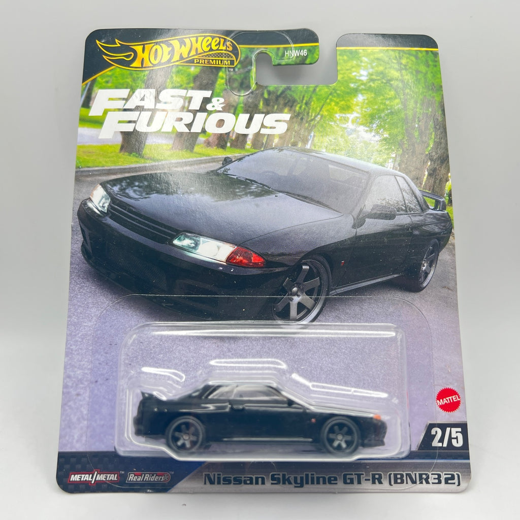 Hot Wheels Premium Nissan Skyline GT-R BNR32 Fast and Furious 2/5 Black