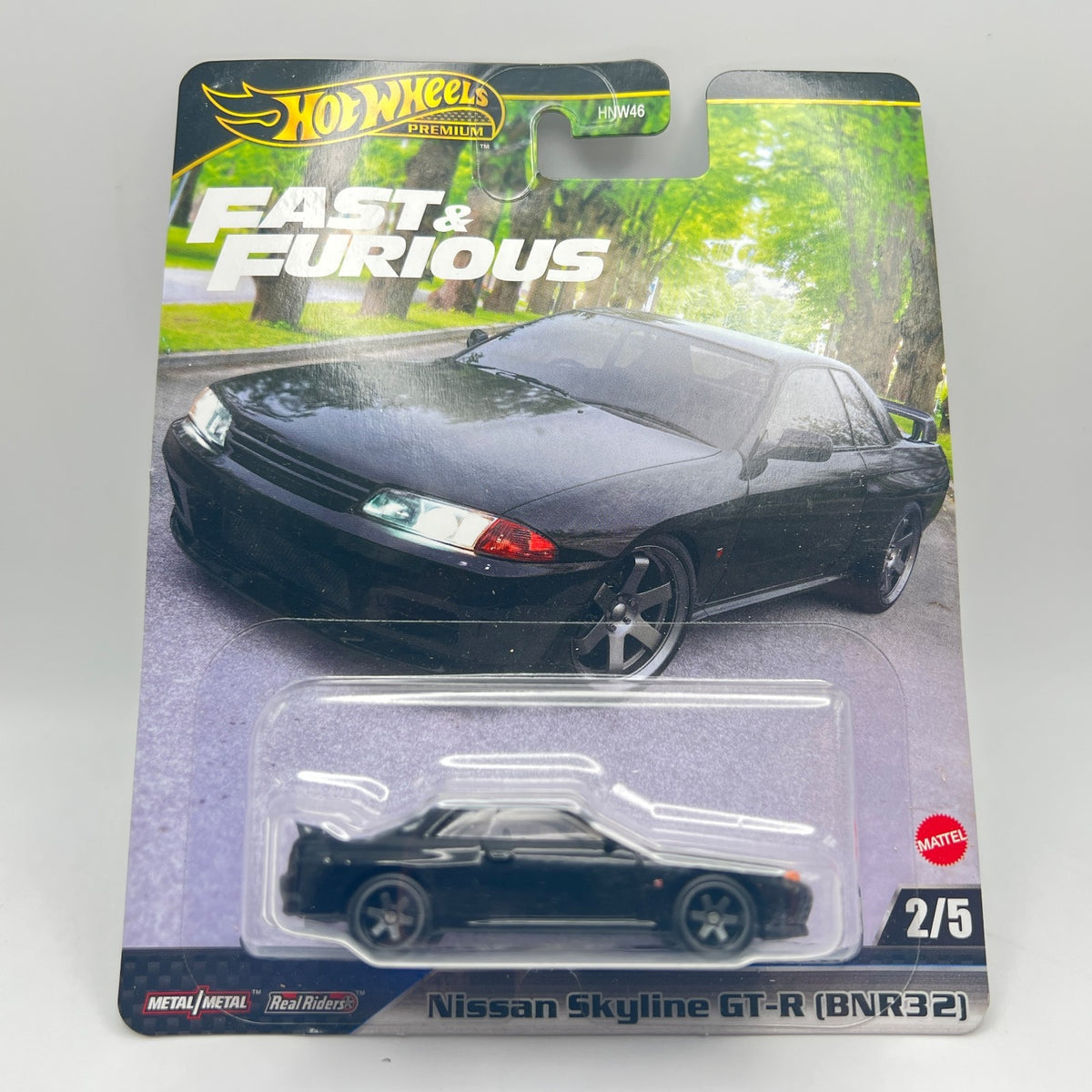Hot Wheels Premium Nissan Skyline GT-R BNR32 Fast and Furious 2/5 Black