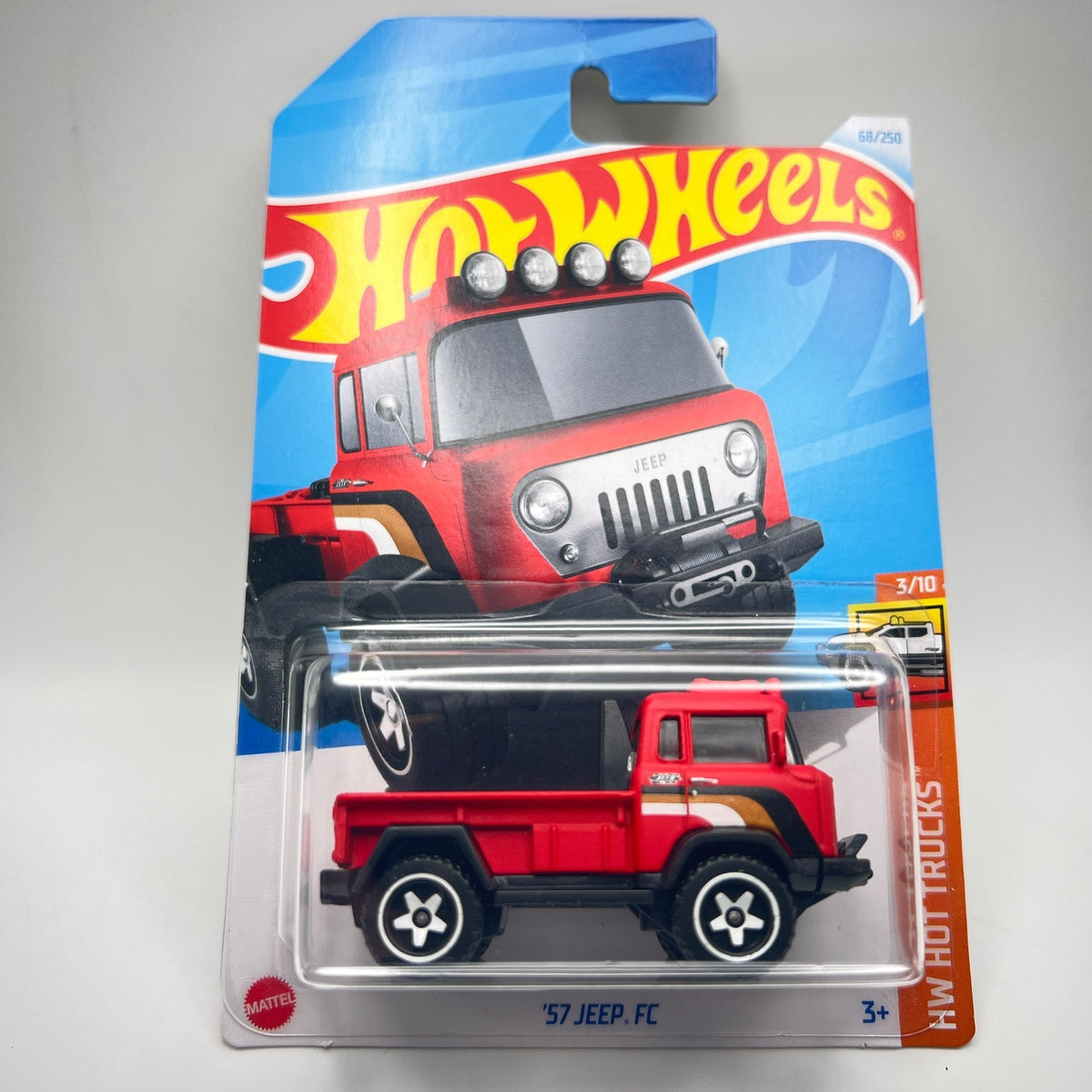 Hot Wheels '57 Jeep FC Red 68/250 HW Hot Trucks 3/10