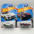 Hot Wheels '15 Jaguar F-Type Project 7 Magenta + White #116 - 2024 HW Roadsters