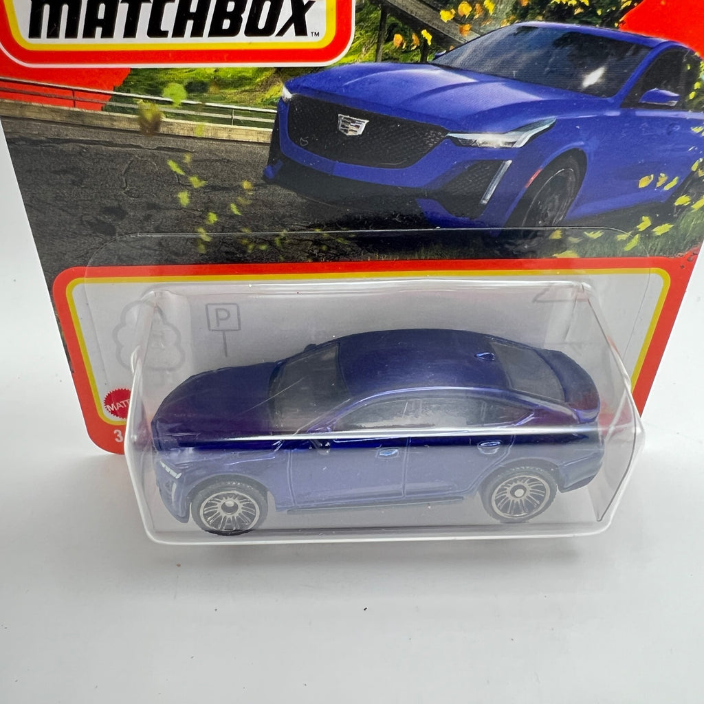 Matchbox 2021 Cadillac CT5-V Blue 37/100 Short Card 1:64 Diecast