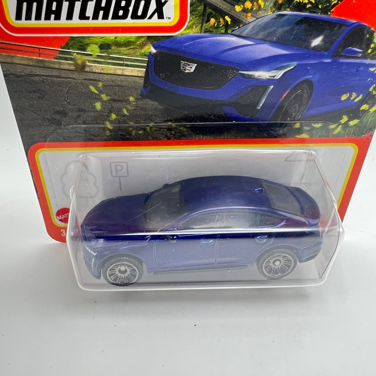 Matchbox 2021 Cadillac CT5-V Blue 37/100 Short Card 1:64 Diecast