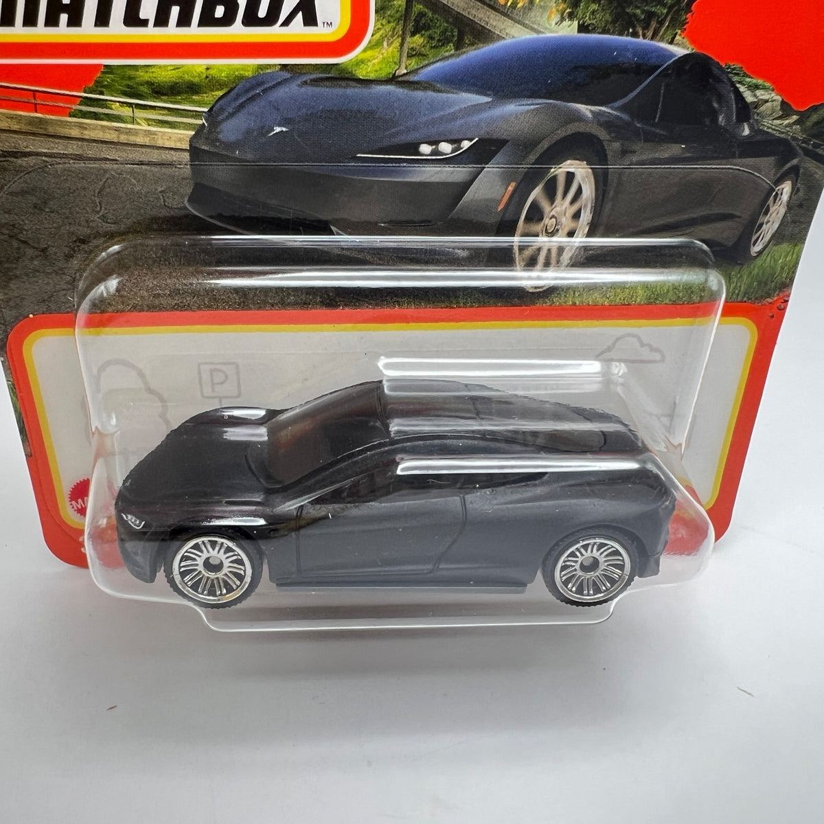 Matchbox Tesla Roadster 48/100 Black Short Card 1:64 Diecast