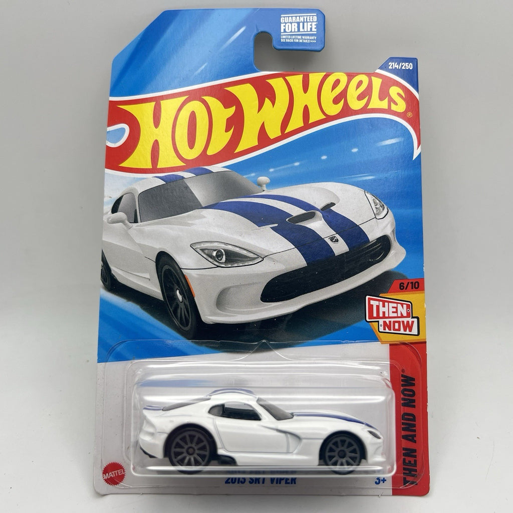 Hot Wheels 2013 SRT Viper Then and Now White Blue 1:64 Diecast Car