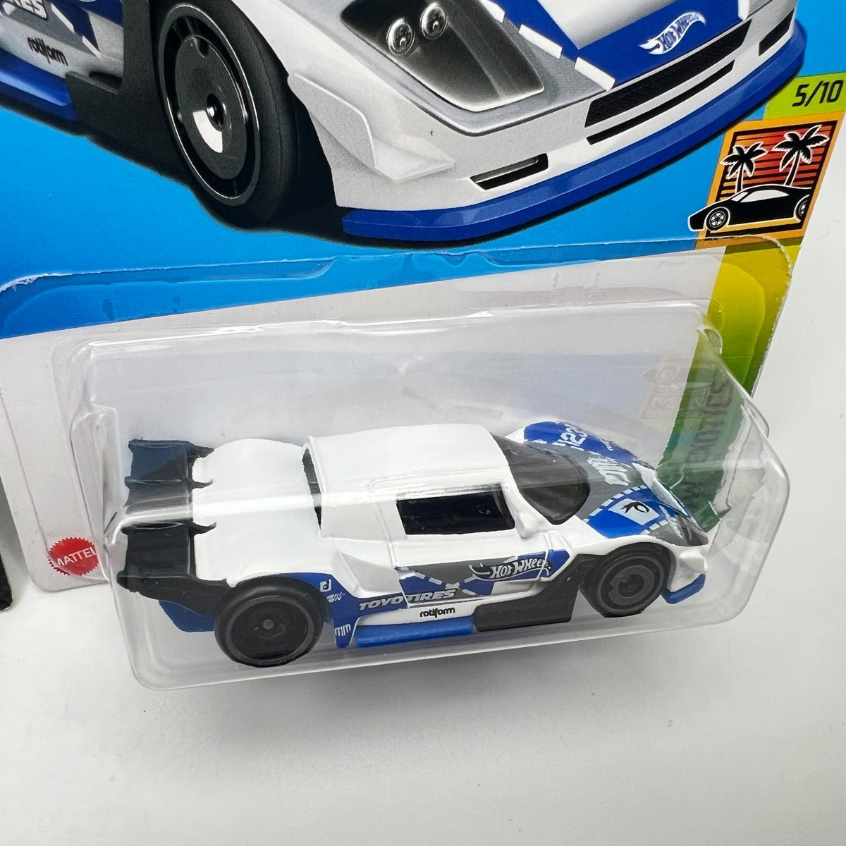 Hot Wheels Mad Mike Drift Attack Lot of 2 Blue HW Modified & White HW Exotics