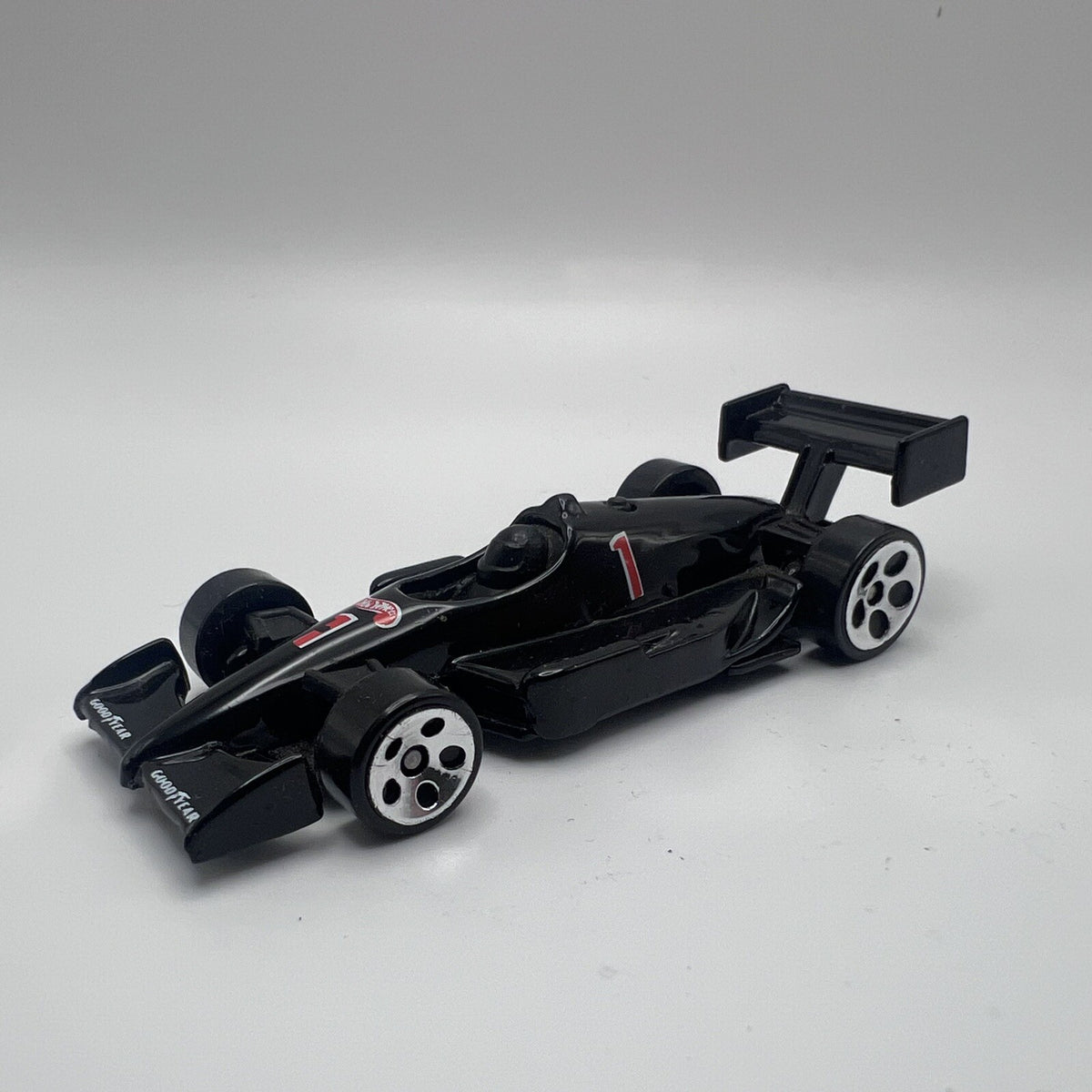 Vintage Hot Wheels 1992 No Fear Racer Number 1 Black Malaysia   AT