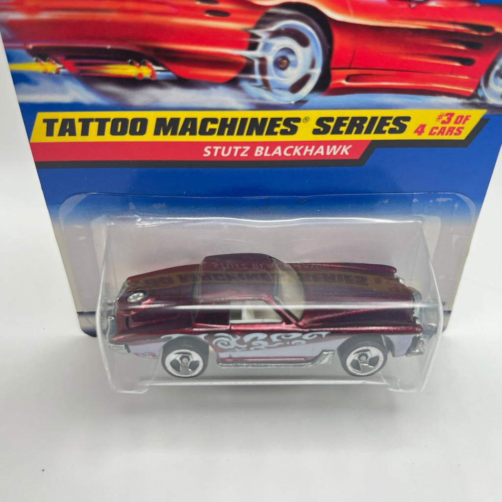 Hot Wheels Stutz Blackhawk Tattoo Machines 3/4 Collector 687 1998 1:64