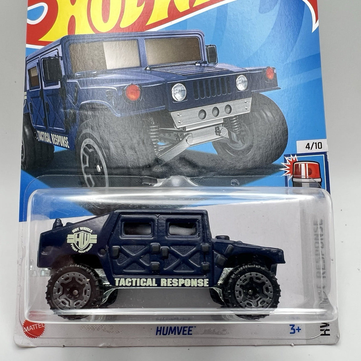 2024 Hot Wheels HW First Response 4/10 Blue Tactical Response Humvee #33 SUV