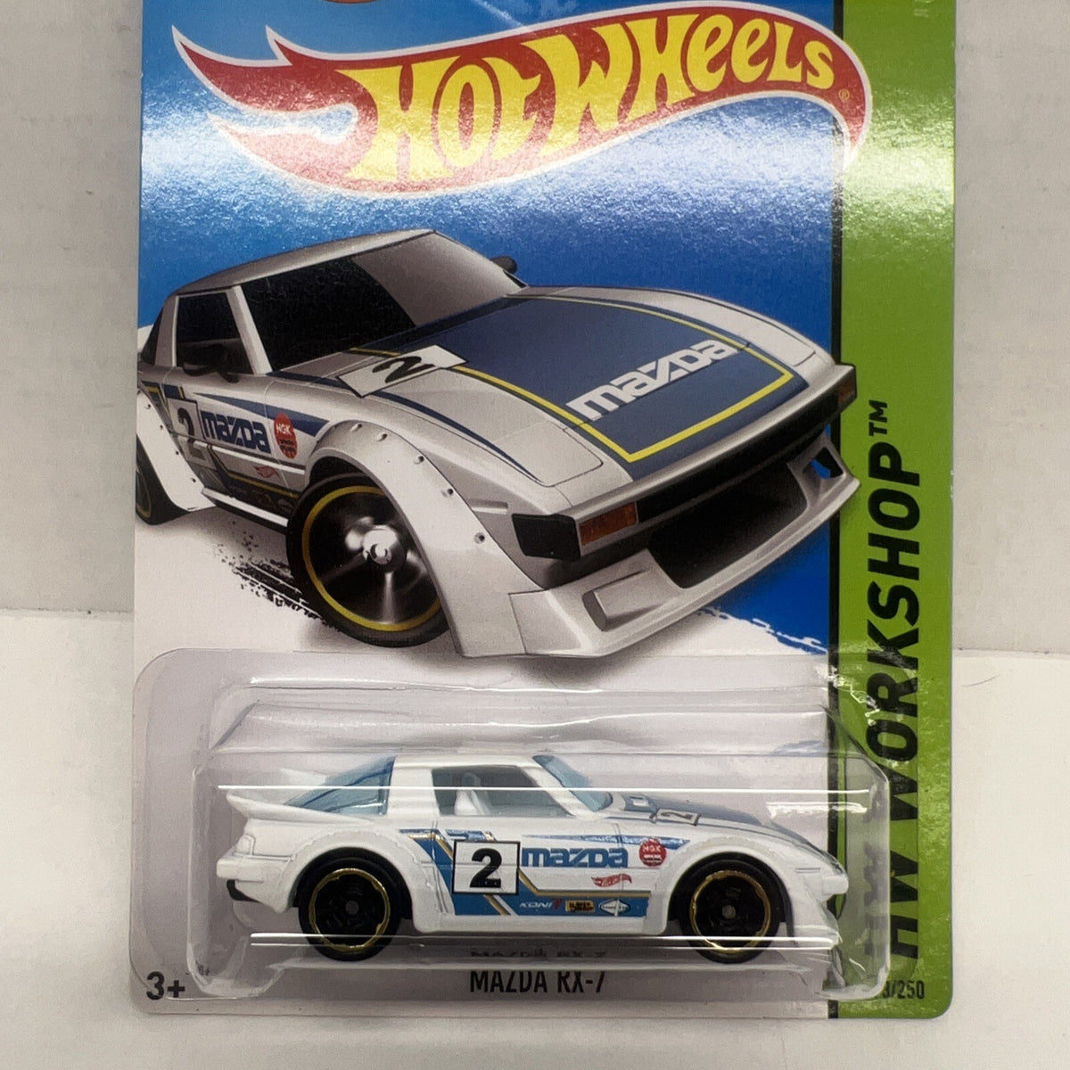 HOT WHEELS HW Workshop Mazda RX-7 #193/250 White