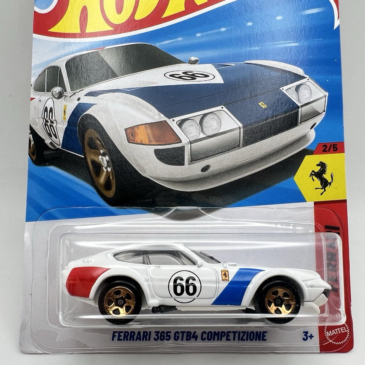NEW 2026 Hot Wheels Ferrari 365 GTB4 Competizione White 62/250 Ferrari Series