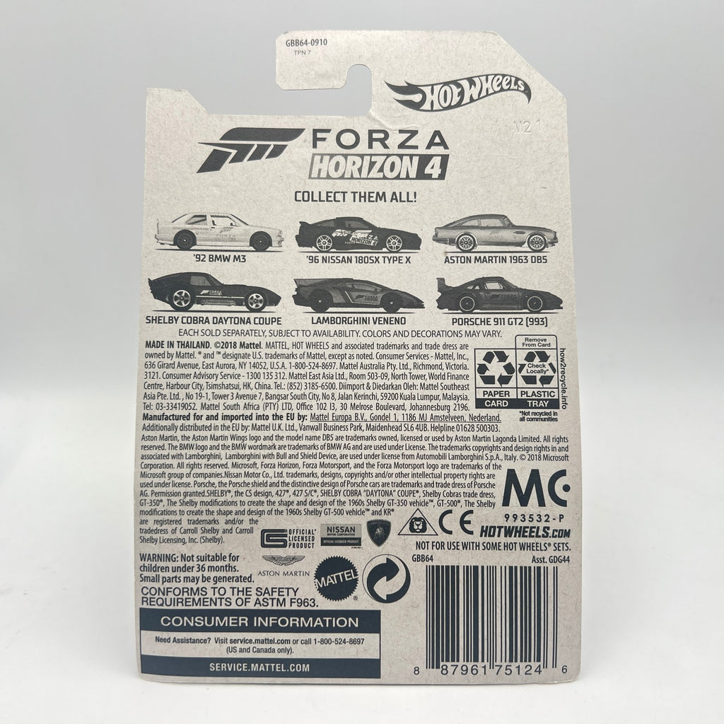 Hot Wheels Forza Horizon 4 Lamborghini Veneno Gray 5/6 1:64 Diecast