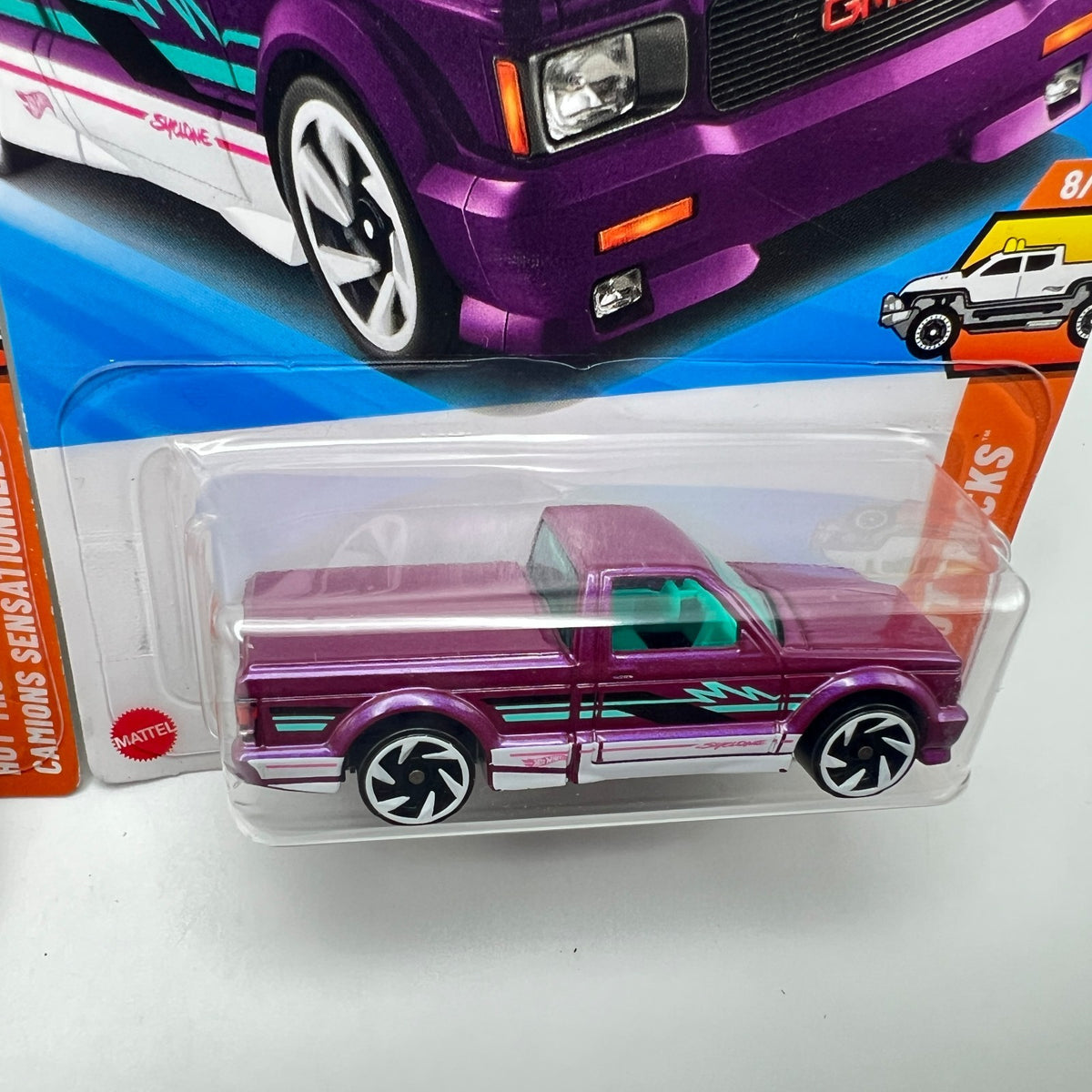 Hot Wheels 91 GMC Syclone - Lot Of 2 - Red And Purple