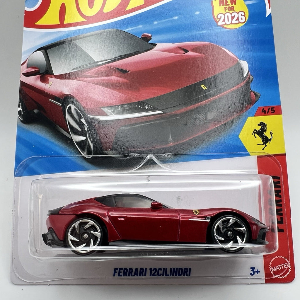 2026 Hot Wheels Ferrari 12Cilindri Ferrari Series 4/5 D Case First Release