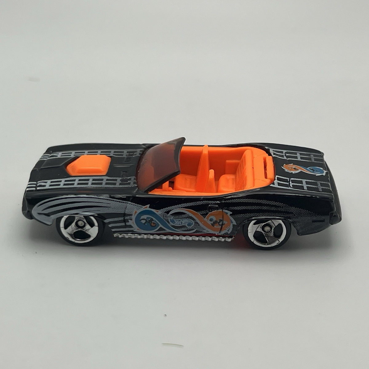 Vintage 1996 Hot Wheels - Black King Kuda Convertible - 1:64 Scale Diecast Car