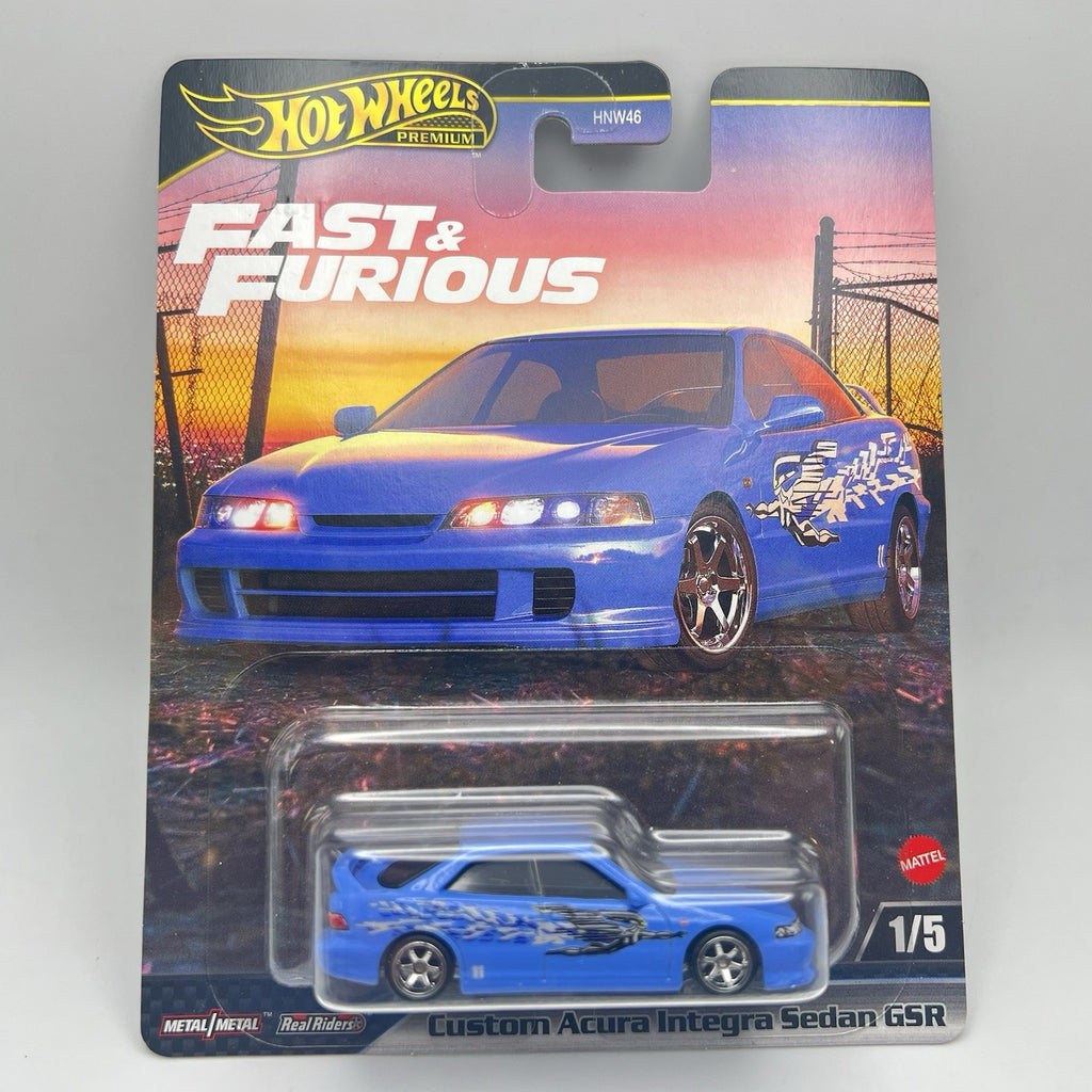 Hot Wheels 2024 Premium Fast & Furious Series Custom Acura Integra Sedan GSR