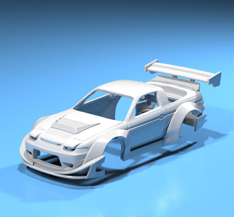 Rocket Bunny Style Wide Body Kit for Hot Wheels Nissan 180SX - Resin
