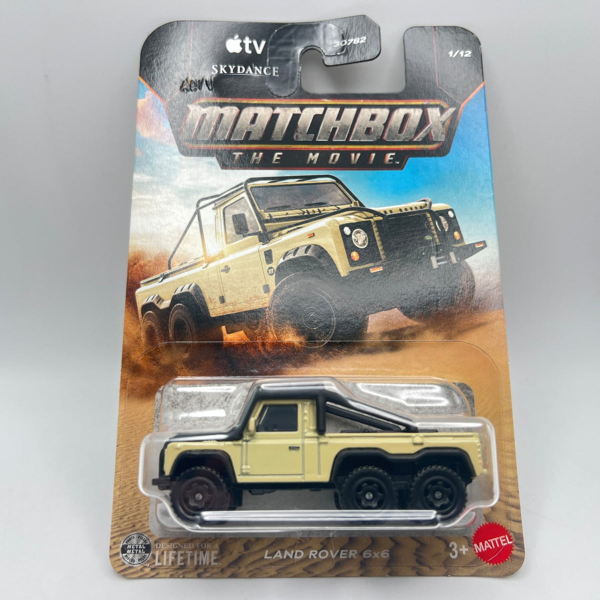 Matchbox The Movie Land Rover 6x6 Tan 1/12 2026 Apple TV Skydance