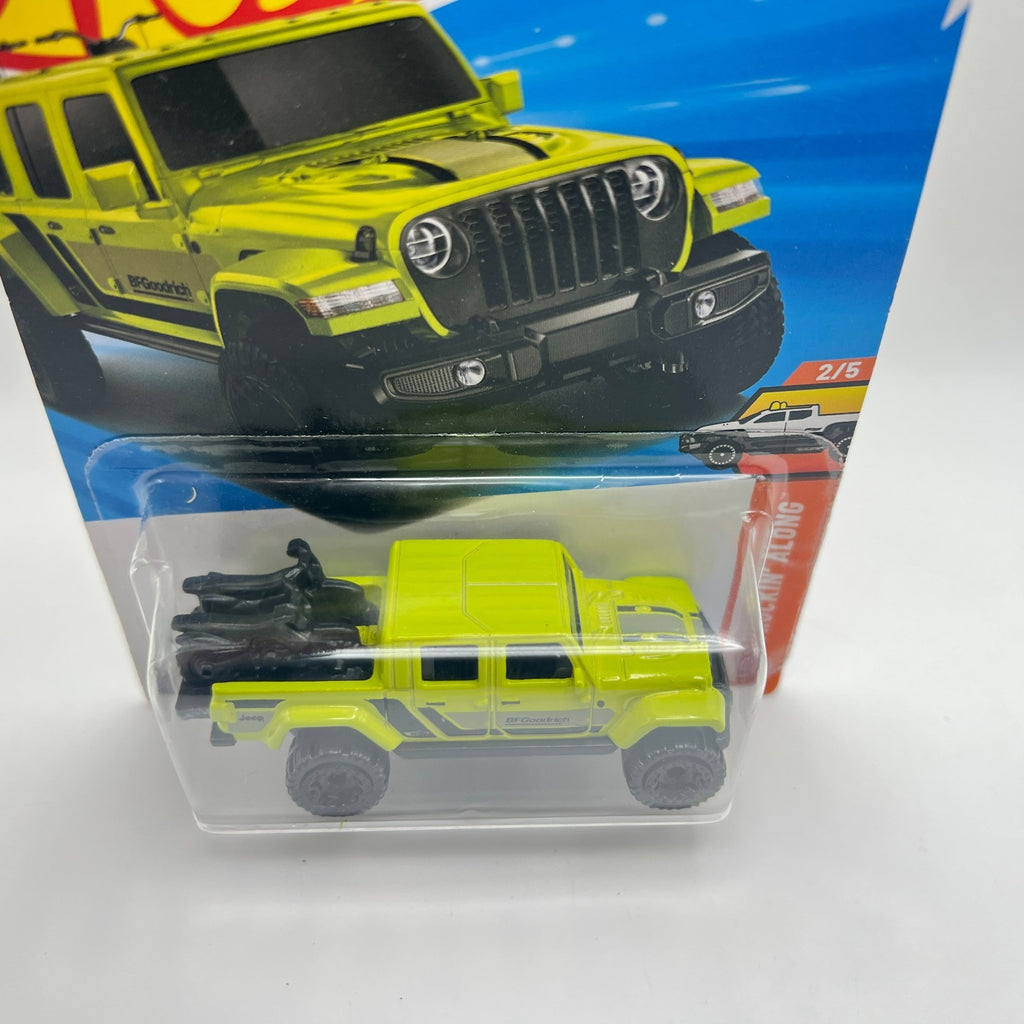 Hot Wheels 20 Jeep Gladiator Truckin Along 2/5 Neon Yellow 14/250 2025