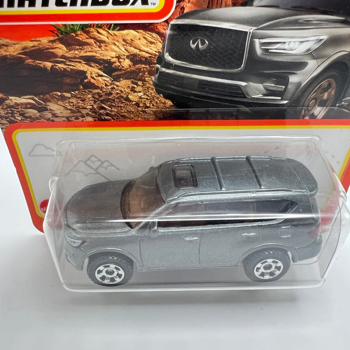 Matchbox 2022 Infiniti QX80 Silver 33/100 1:64 Scale Diecast