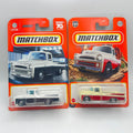 Matchbox Dodge Sweptside Pickup Lot of 2 White 14/100 + 1957 Cream/Red 2/100