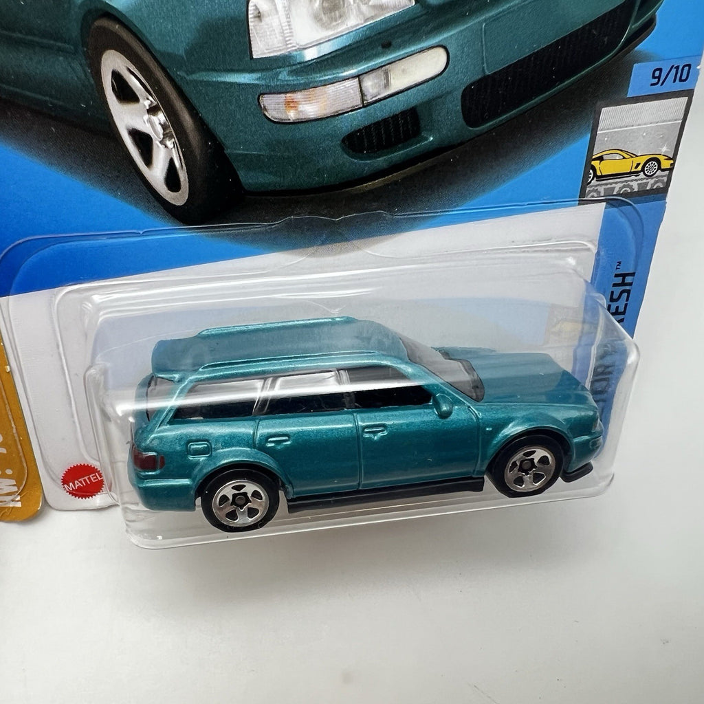 Lot Of (2) 2024 Hot Wheels '94 Audi Avant RS2 Teal And Maroon