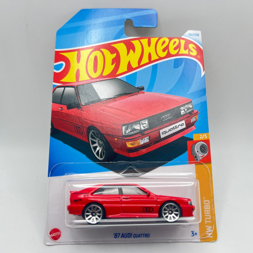 Hot Wheels 87 Audi Quattro 102/250 HW Turbo 2/5 Red 1:64 Diecast