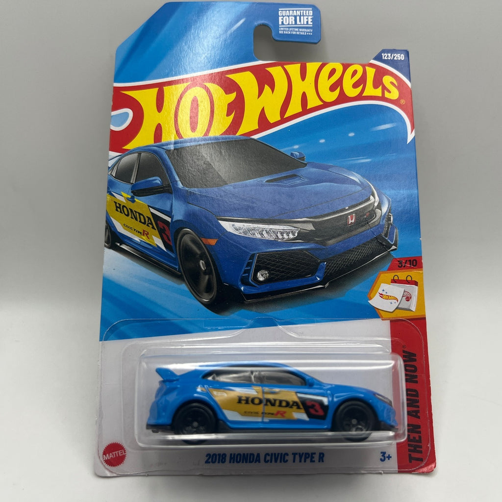 Hot Wheels 2018 Honda Civic Type R Lot of 3 White Police Blue 1:64