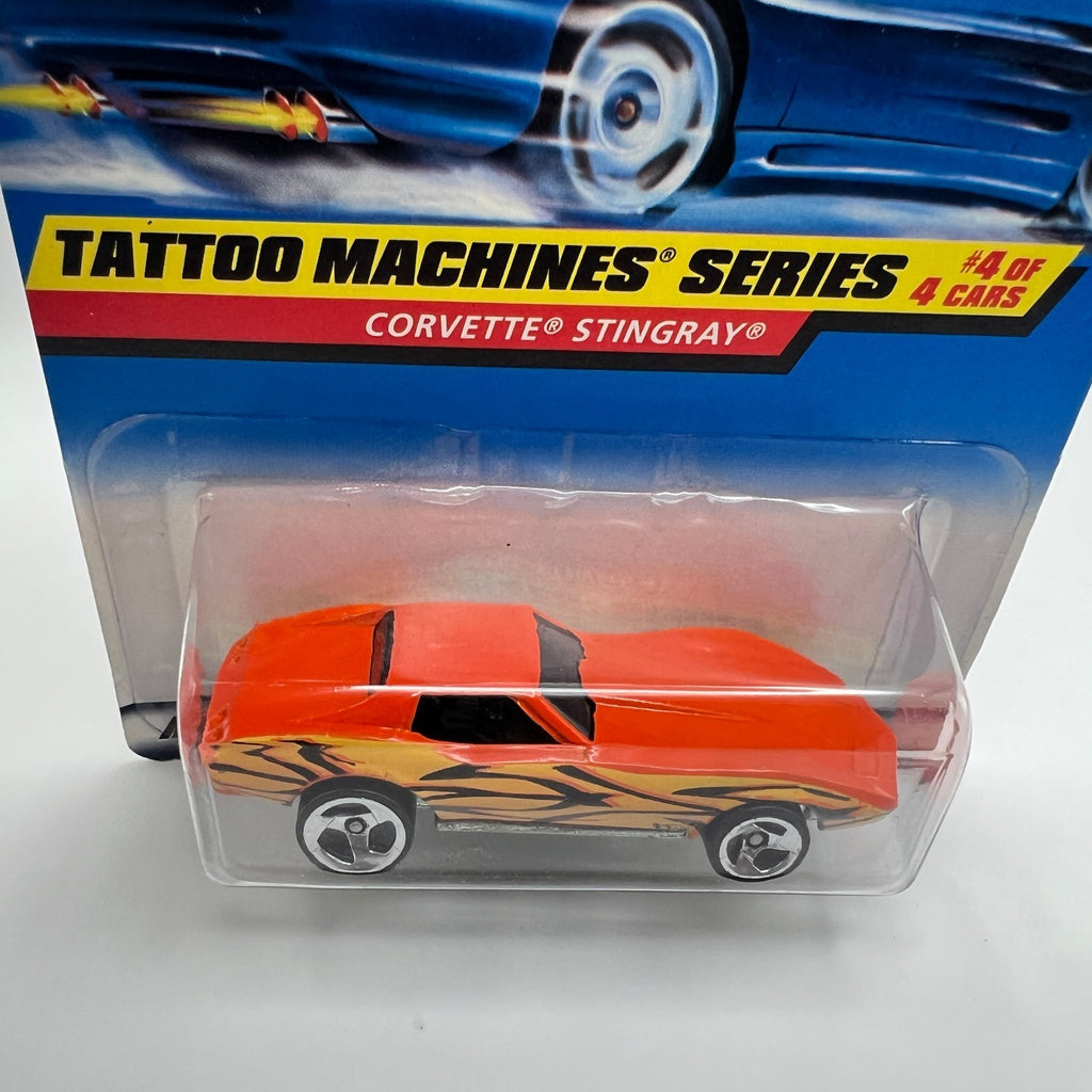 Hot Wheels Corvette Stingray Orange Tattoo Machines 4/4 Collector 688 1998