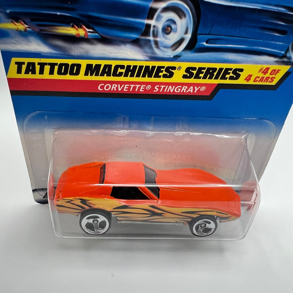 Hot Wheels Corvette Stingray Orange Tattoo Machines 4/4 Collector 688 1998