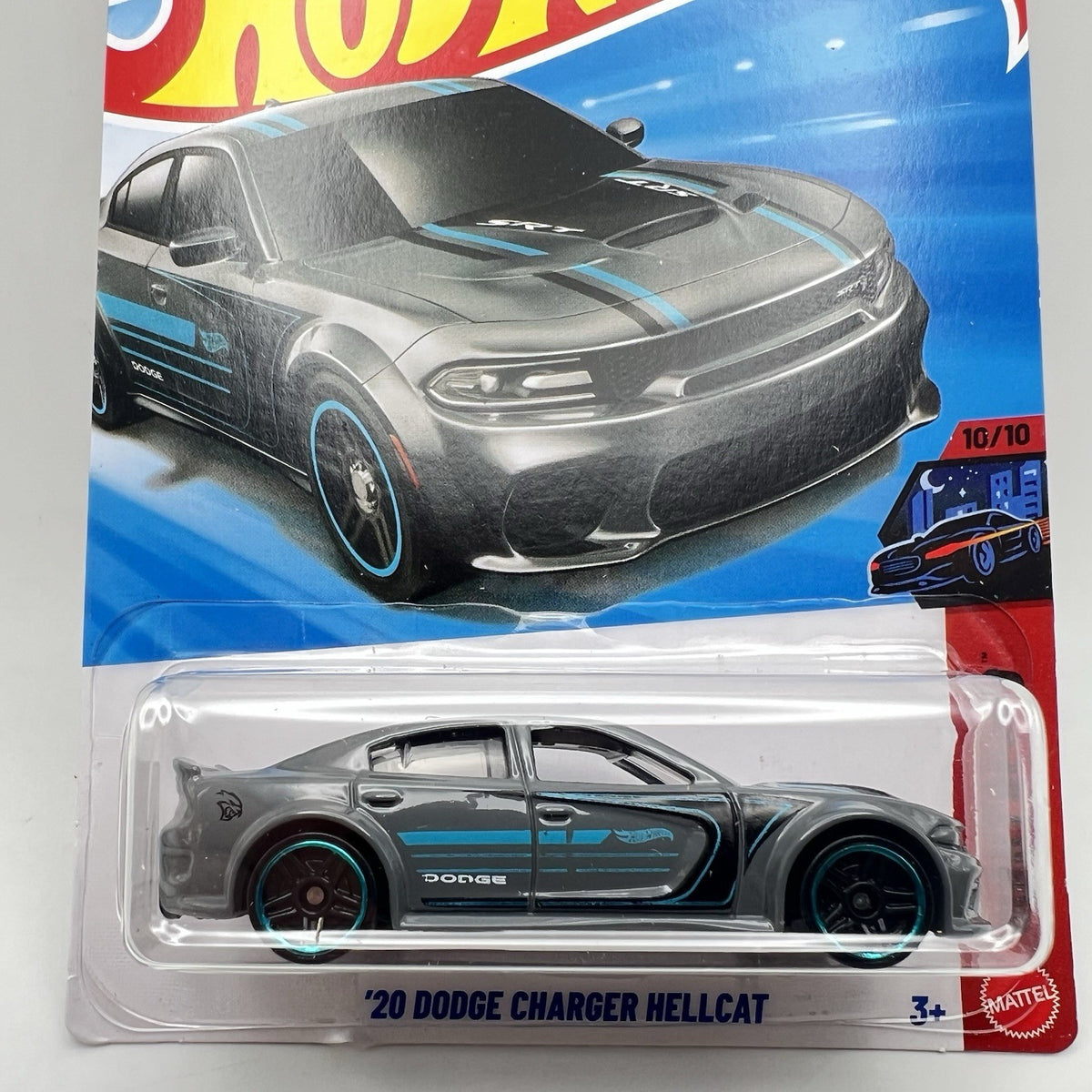 NIP 2026 Hot Wheels Mainline '20 Dodge Charger Hellcat 134/250 Grey Nightspeed