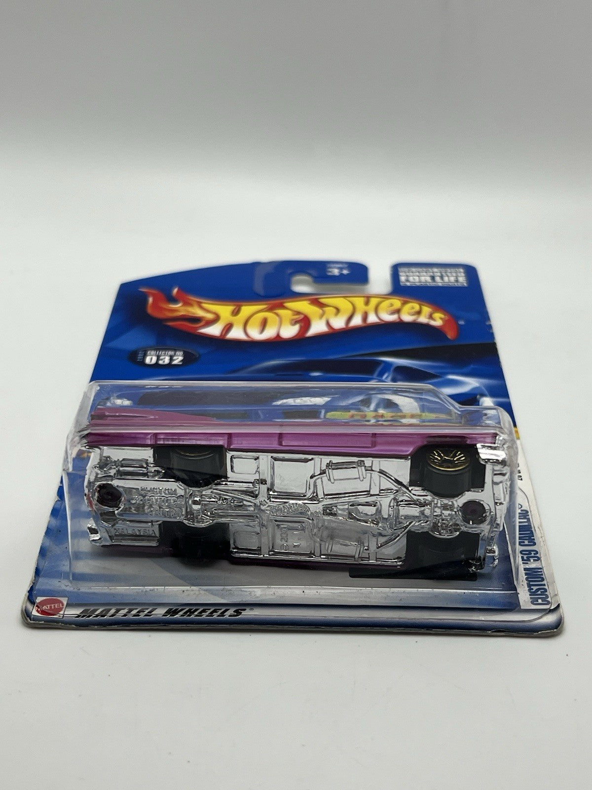 Hot Wheels 032 Custom '59 Cadillac, 2002 First Editions 20/42 - Magenta