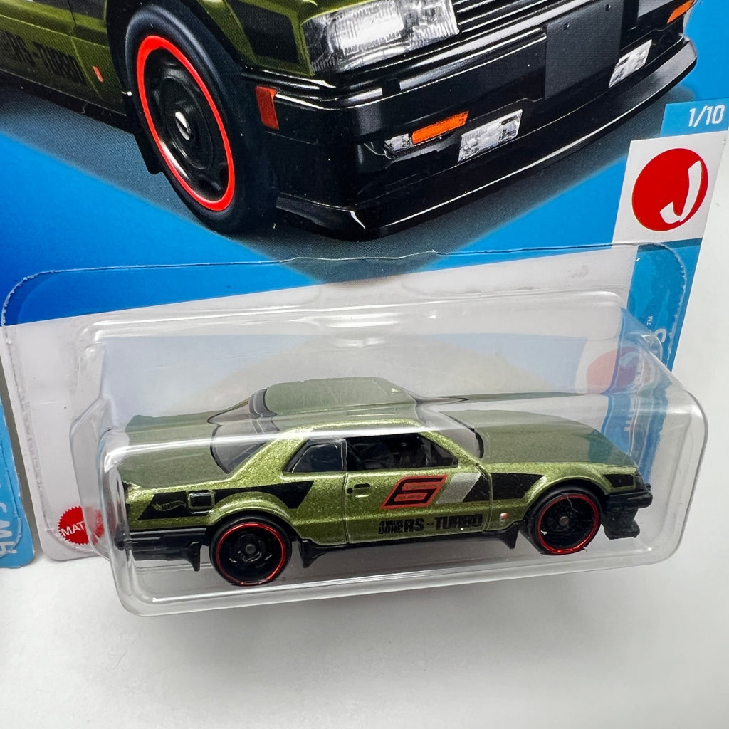 Hot Wheels Nissan Skyline RS KDR30 Lot of 2 Purple Green J-Imports