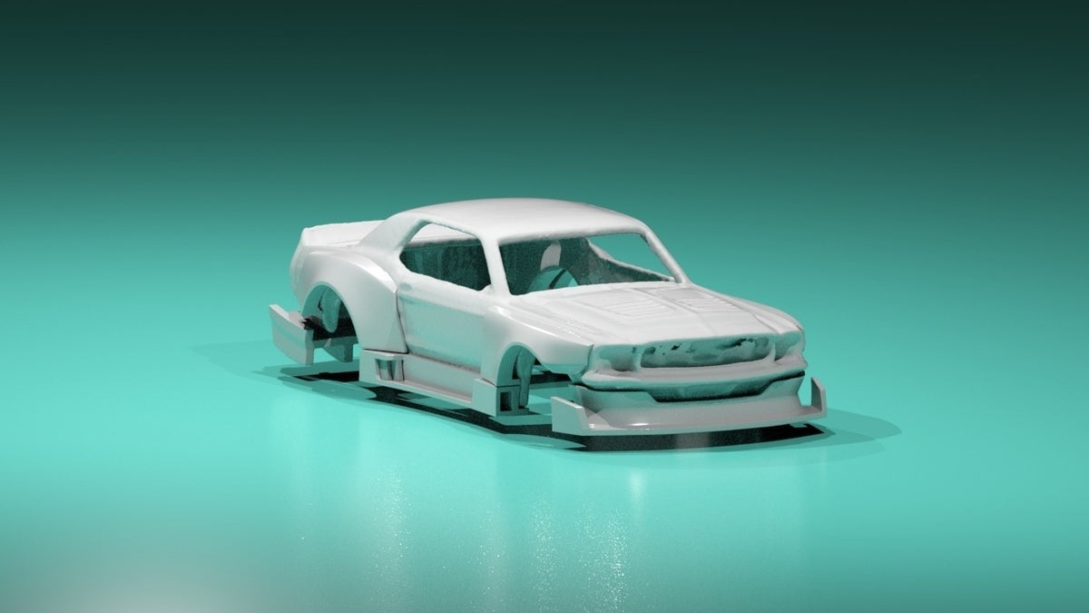 Night Fury Wide Body Kit for Hot Wheels 67 Ford Mustang GT  - Resin - 3d Printed