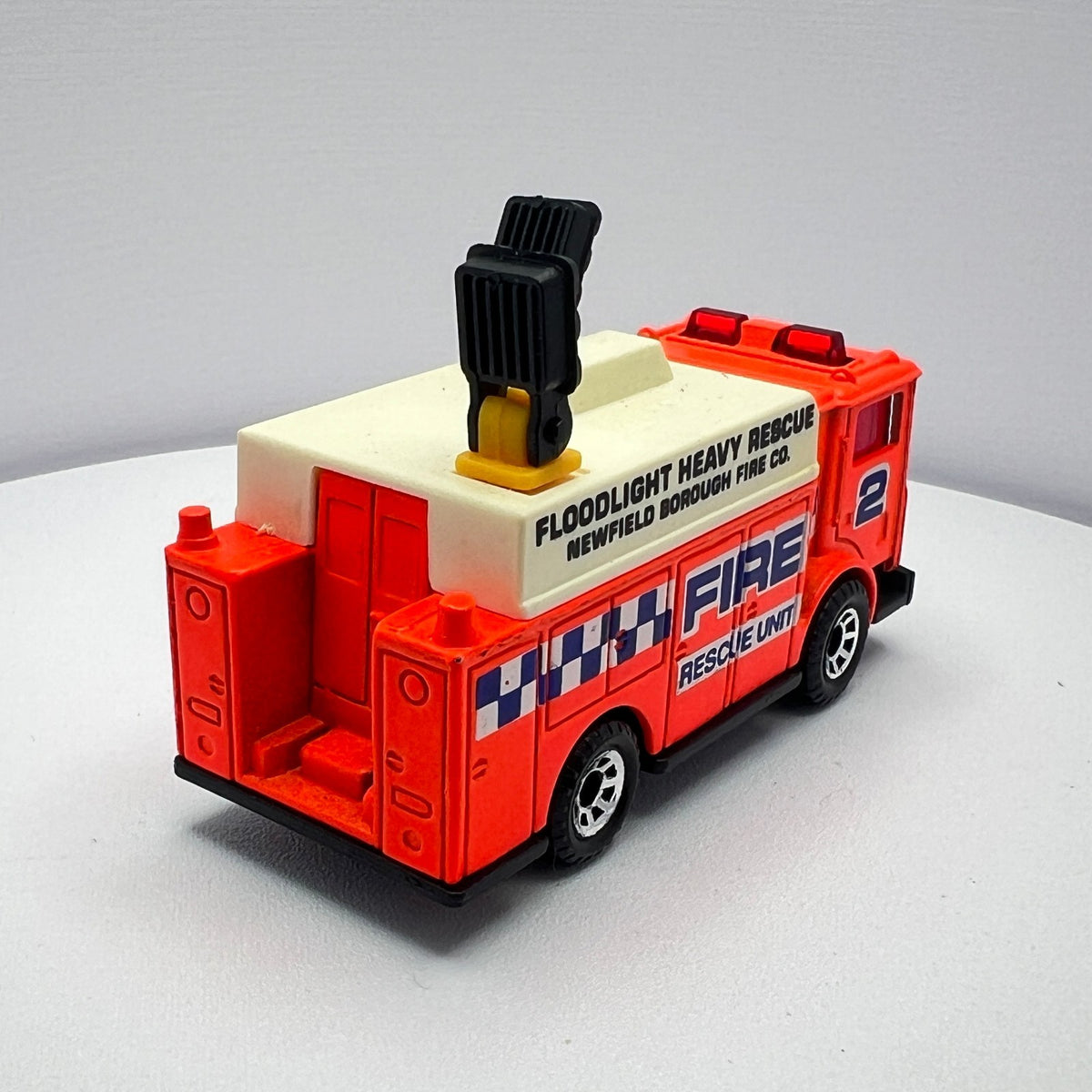 Matchbox Mack Auxiliary Power Truck Fluorescent Orange Fire Rescue LOOSE